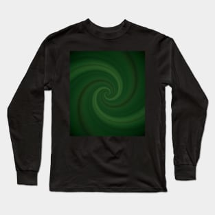 Abstract helix, swirling green funnel Long Sleeve T-Shirt